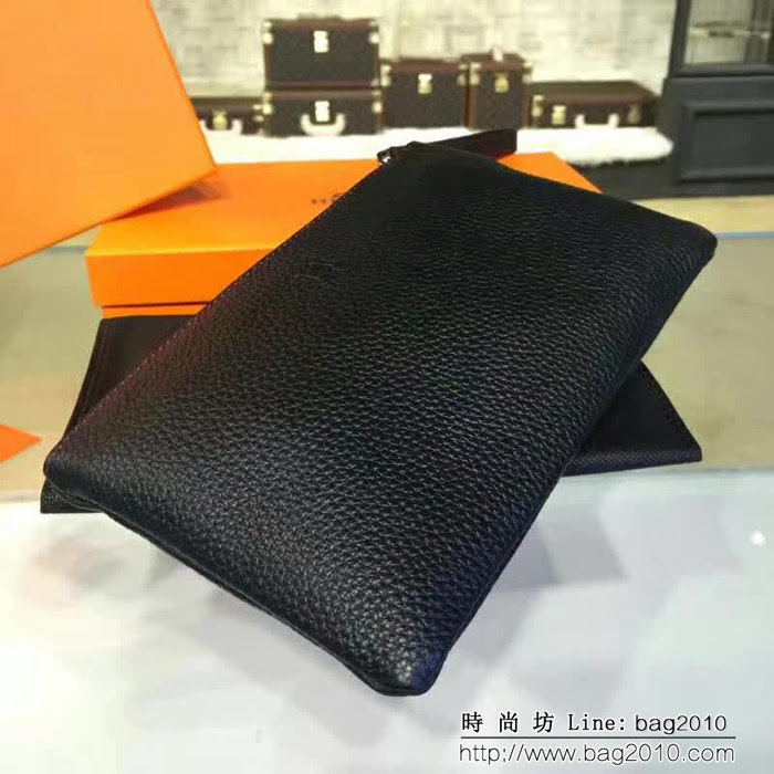 HERMES愛馬仕 經典爆款 男士牛皮手包 801-1 JD1323